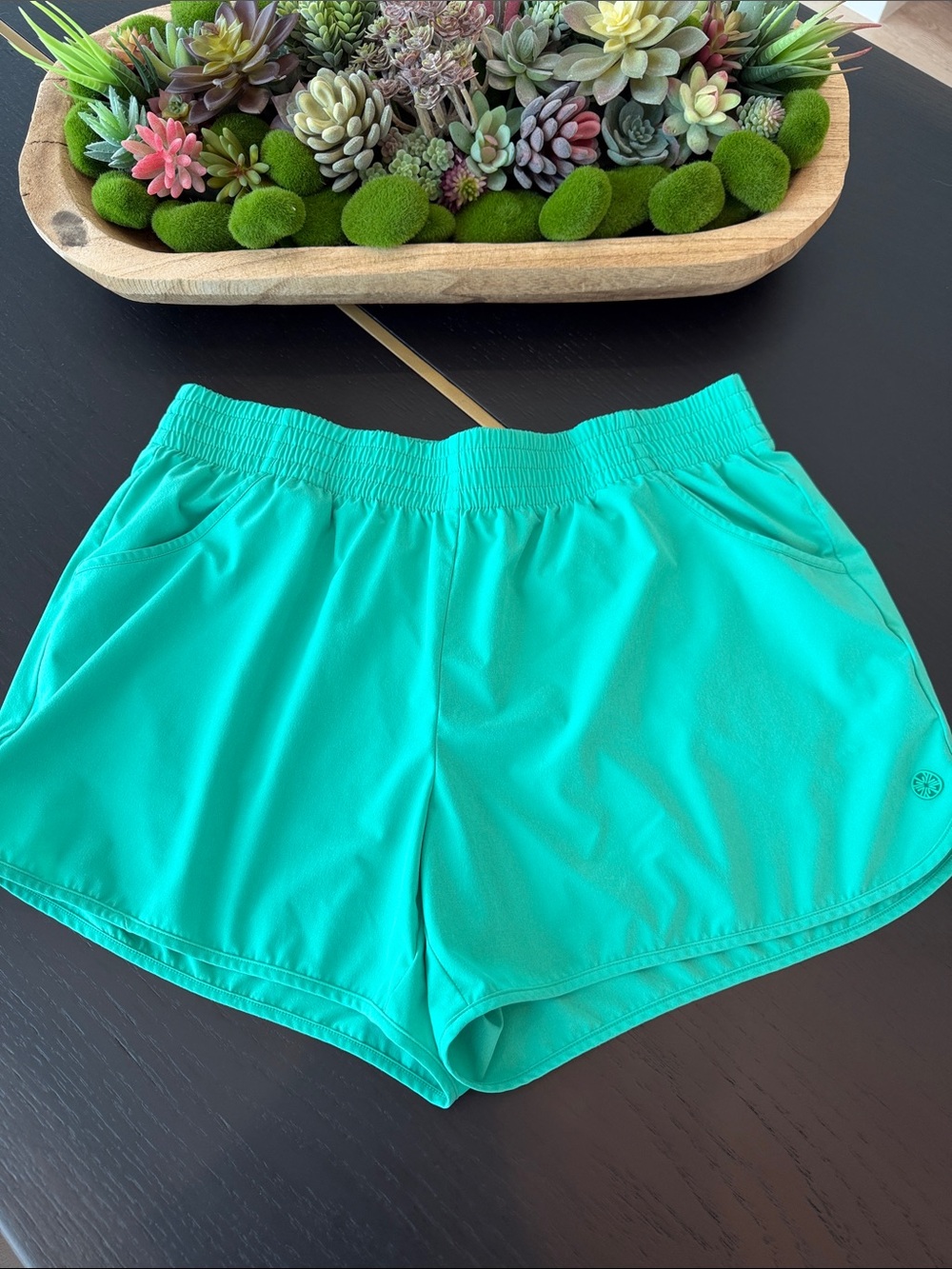 Lilly Pulitzer Teal Luxeletic Shorts